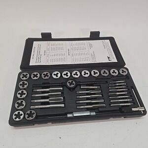 40Pc METRIC Tap And Die Set Bolt Screw Extractor/Puller Kit Removal